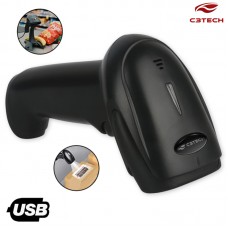 Leitor Código de Barras 1D/2D USB LB-110 C3 Tech - Preto Leitor Código de Barras 1D/2D USB LB-110 C3 Tech - Preto