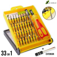 Kit de Ferramentas Portátil 33 em 1 Jogo de Chaves XC-K32B X-Cell