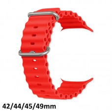 Pulseira Smartwatch Oceano 42/44/45/49mm - Vermelha Pulseira Smartwatch Oceano 42/44/45/49mm - Vermelha