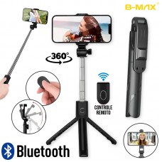 Bastão de Selfie Tripé Bluetooth BMG-35 B-Max - Preto
