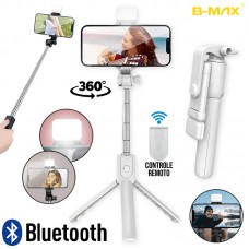 Bastão de Selfie Tripé Bluetooth BMG-40B B-Max - Branco