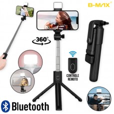 Bastão de Selfie Tripé Bluetooth BMG-40B B-Max - Preto