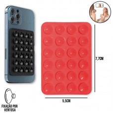 Suporte de Ventosa para Celular - Vermelho Suporte de Ventosa para Celular - Vermelho