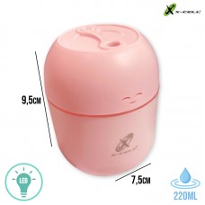 Umidificador 220ml LED XC-UM-13 X-Cell - Rosa