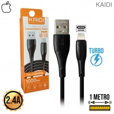 Cabo Lightning 1m Turbo KD-11A Kaidi - Preto