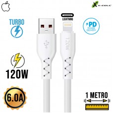 Cabo Lightning 1m Turbo 120W XC-CD-112 X-Cell - Branco