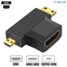 Adaptador HDMI 3 em 1 LE-5536 It Blue