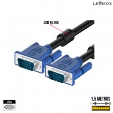 Cabo VGA 1,5m com Filtro LEY-215 Lehmox