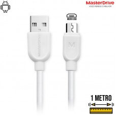Cabo Micro USB V8 1m Master Drive - Branco