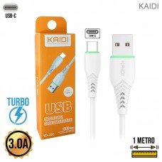 Cabo Tipo C 1m Turbo KD-23C Kaidi - Branco