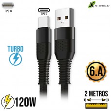 Cabo Tipo C 2m Turbo 120W XC-CD-144 X-Cell - Preto Cabo Tipo C 2m Turbo 120W XC-CD-144 X-Cell - Preto