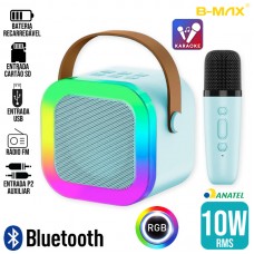 Caixa de Som Bluetooth com Microfone BM-S103 B-Max - Azul
