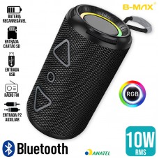Caixa de Som Bluetooth BM-S201 B-Max - Preta Caixa de Som Bluetooth BM-S201 B-Max - Preta
