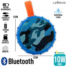 Caixa de Som Bluetooth CS-2C Lehmox - Azul