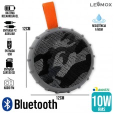 Caixa de Som Bluetooth CS-2C Lehmox - Cinza