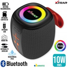 Caixa de Som Bluetooth 10W RGB XDG-351 Xtrad
