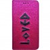 Capa Book Cover para Motorola Moto G6 Plus - Gliter Loved Preta Capa Book Cover para Motorola Moto G6 Plus - Gliter Loved Preta