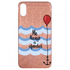 Capa para iPhone X e XS Case2you - Me Recuso a Afundar Gliter Goiaba Capa para iPhone X e XS Case2you - Me Recuso a Afundar Gliter Goiaba
