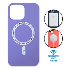 Capa iPhone 13 Pro Max - Padrão Magsafe Lilás