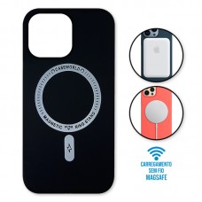 Capa iPhone 13 Pro Max - Padrão Magsafe Preta