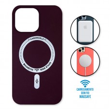Capa iPhone 13 Pro - Padrão Magsafe Vinho