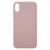 Capa para iPhone XS Max - Case Silicone Padrão Apple 3D Rosa Escuro