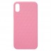 Capa para iPhone XS Max - Case Silicone Padrão Apple 3D Rosa Escuro