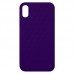 Capa para iPhone X e XS - Case Silicone Padrão Apple 3D Violeta
