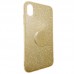 Capa para iPhone X e XS - Gliter New com Popsocket Vermelha