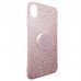 Capa para iPhone X e XS - Gliter New com Popsocket Vermelha