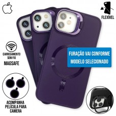 Capa iPhone 15 Pro - Soft Magsafe Dark Purple Capa iPhone 15 Pro - Soft Magsafe Dark Purple