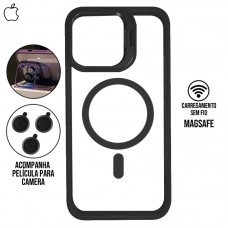Capa iPhone 12 Pro Max - Metal Stand Magsafe Graphite Black