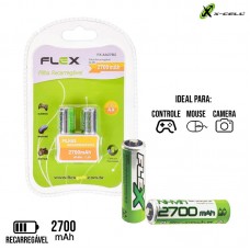 Pilha Recarregável 2un AA FX-AA27B2 X-Cell