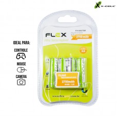 Pilha Recarregável 4un AA FX-AA27B4 X-Cell