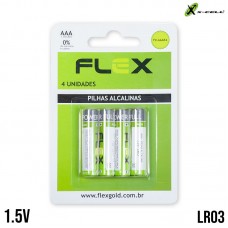 Cartela 4un Pilha Alcalina AAA FX-AAAK4 X-Cell