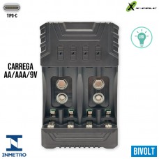 Carregador de Pilhas e Baterias Tipo C FX-C24 X-Cell