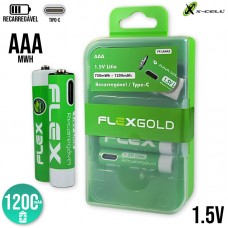 Pilha Recarregável Tipo C 1200 mAh 2un AAA FX-LAAA2 X-Cell Pilha Recarregável Tipo C 1200 mAh 2un AAA FX-LAAA2 X-Cell
