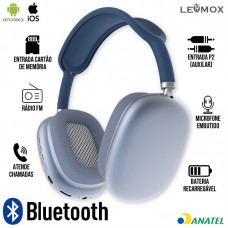 Headphone Bluetooth P9 Lehmox - Azul