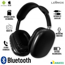 Headphone Bluetooth P9 Lehmox - Preto
