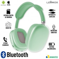 Headphone Bluetooth P9 Lehmox - Verde