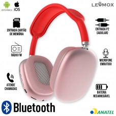 Headphone Bluetooth P9 Lehmox - Vermelho