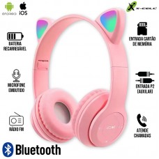 Headphone Bluetooth XC-BTH-63 X-Cell - Rosa