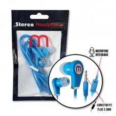 Fone P3 MS-5V - Azul Fone P3 MS-5V - Azul