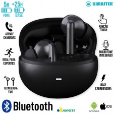 Fone Bluetooth TWS370 Kimaster - Preto