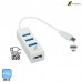 Hub Tipo C com 4 USB 3.0 XC-HUB-10 X-Cell - Branco Hub Tipo C com 4 USB 3.0 XC-HUB-10 X-Cell - Branco