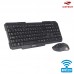 Kit Teclado + Mouse sem Fio K-W10BK C3 Tech - Preto Kit Teclado + Mouse sem Fio K-W10BK C3 Tech - Preto