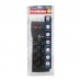 Extensão Elétrica 8 Tomadas FL-82BK Coletek - Preto Extensão Elétrica 8 Tomadas FL-82BK Coletek - Preto