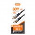 Cabo Tipo C 1,2m Turbo 60W CB827C Kimaster - Preto Cabo Tipo C 1,2m Turbo 60W CB827C Kimaster - Preto