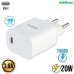 Carregador Tipo C PD Turbo 20W EC 10 POWER Intelbras - Branco Carregador Tipo C PD Turbo 20W EC 10 POWER Intelbras - Branco