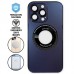 Capa iPhone 12 Pro Max - Vidro Metallic Magsafe Dark Purple Capa iPhone 12 Pro Max - Vidro Metallic Magsafe Dark Purple